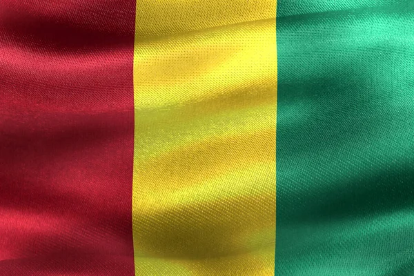 Vlag Van Republiek Van Congo — Stockfoto