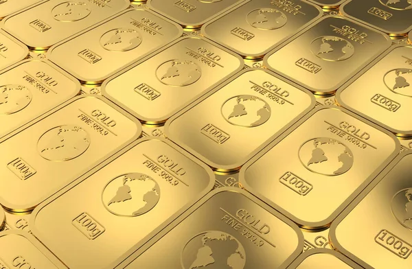 Illustration Golden Coins Gold Background — Stock Photo, Image