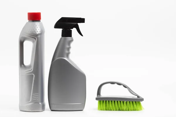 Cleaning Products White Background — Stock Photo, Image