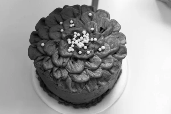 Tort Delicios Ciocolată Aproape — Fotografie, imagine de stoc