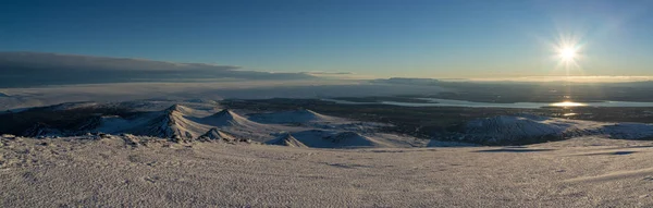 Paisaje Invernal Con Árboles Cubiertos Nieve — Foto de Stock