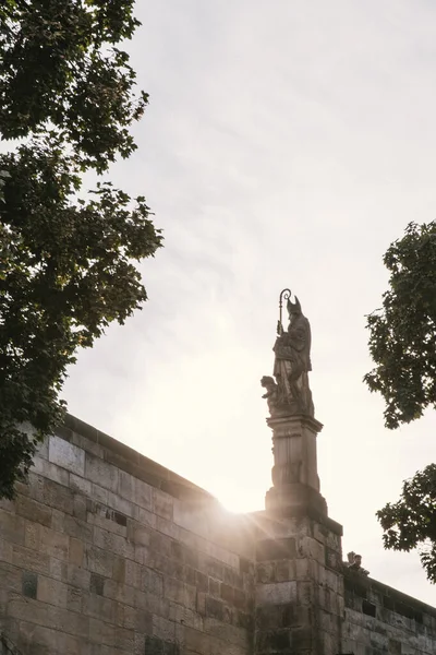Die Statue Der Stadt Barcelona — Stockfoto
