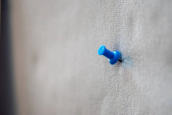 Primer Plano Una Tela Plástico Azul Blanco Con Una Cuerda — Foto de Stock