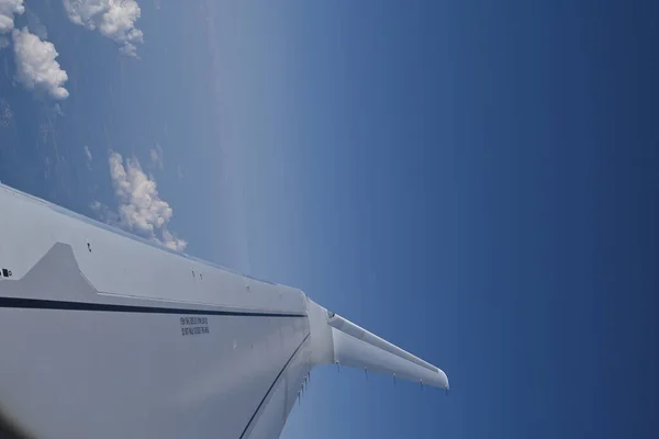 Крило Літака Небі — стокове фото