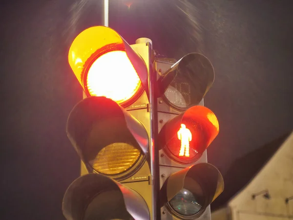 Lámpara Semáforo Calle —  Fotos de Stock