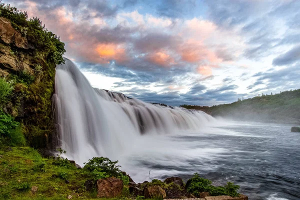 Cascada Las Montañas Del Estado Del Norte Más Famosa — Foto de Stock