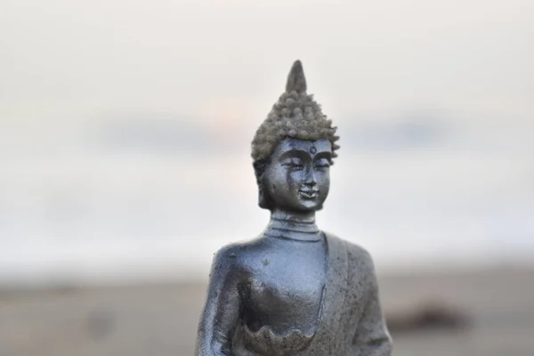 Boeddhabeeld Achtergrond Van Zee — Stockfoto