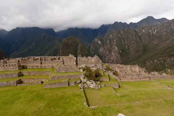 Machu Picchu Πέρα Από Ερείπια Της Inca Πόλης Του Ιερού — Φωτογραφία Αρχείου