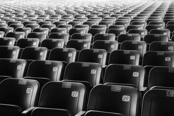 Leere Weiße Sitze Stadion — Stockfoto