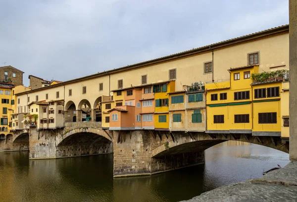Floransa Talya Ekim 2017 Ponte Vecchio Arno Nehri Roma Nın — Stok fotoğraf
