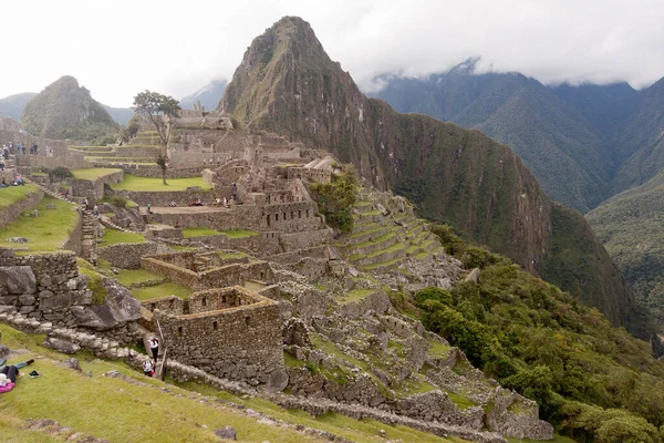 Machu Picchu Peru August 2019 Inca Ερείπια Του Ιερού Μνημείου — Φωτογραφία Αρχείου