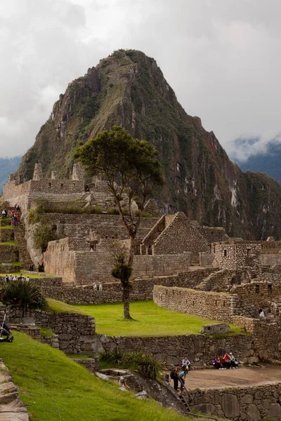 Machu Picchu Peru Augusztus 2018 Romok Szent Inca Város Incas — Stock Fotó