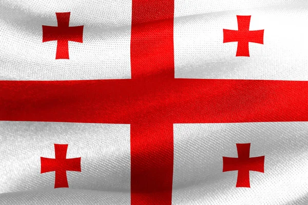 Georgia Suiza Banderas Alta Resolución —  Fotos de Stock