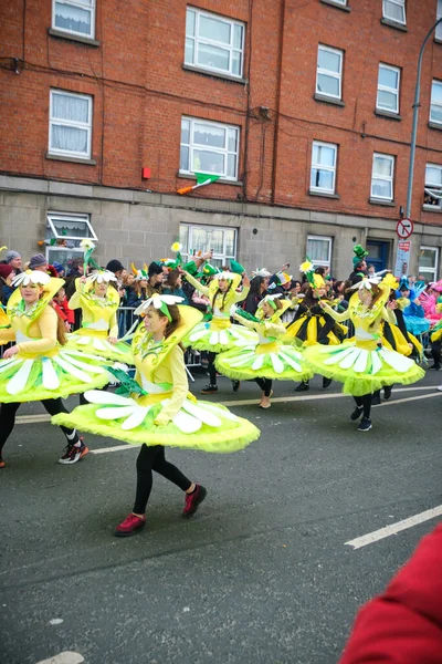 Irlande Mars 2022 Photo Parade Saint Patrick 2022 Dans Les — Photo