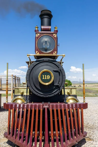 古い蒸気機関車は — ストック写真