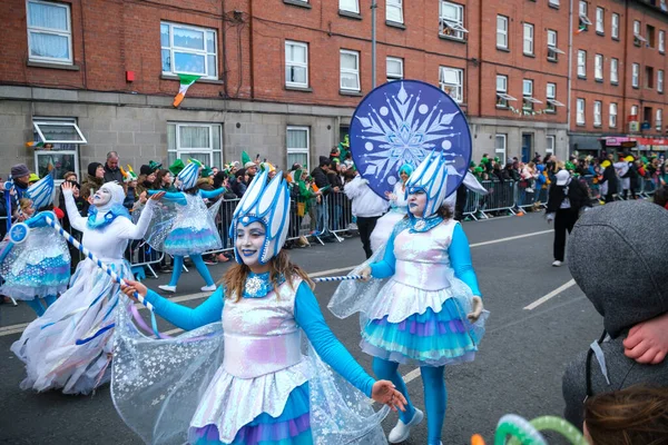 Irlande Mars 2022 Photo Parade Saint Patrick 2022 Dans Les — Photo