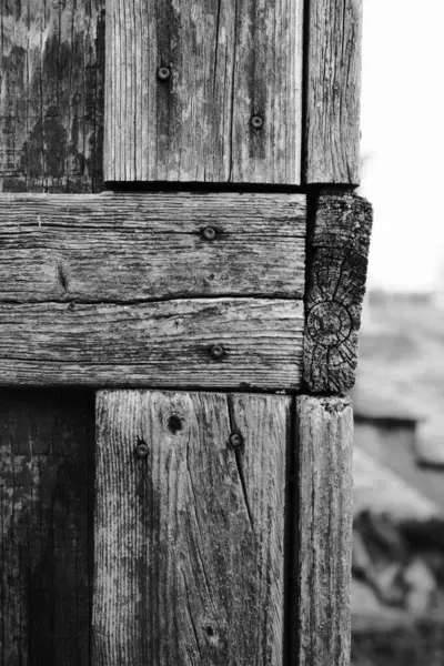 Old Wooden Fence Forest — Stock Photo, Image