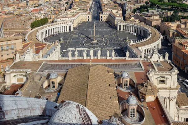 Вид Воздуха Собор Петровской Базилики Ватикане Италия — стоковое фото
