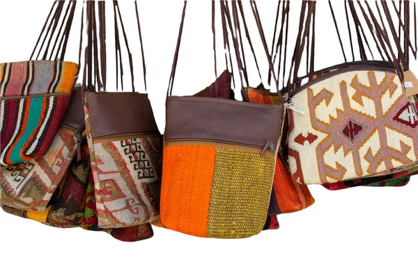 Handmade Fabric Scarf Bag — Stock Photo, Image