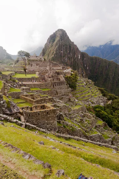 Machu Picchu Peru August 2018 Inca Ερείπια Της Ιερής Κοιλάδας — Φωτογραφία Αρχείου