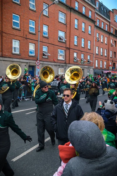 Irlanda Março 2022 Foto Desfile Dia São Patrício 2022 Nas — Fotografia de Stock