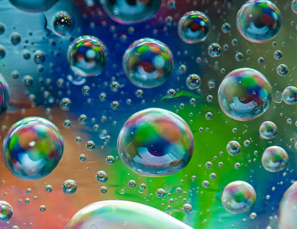 Zeepbellen Het Water — Stockfoto