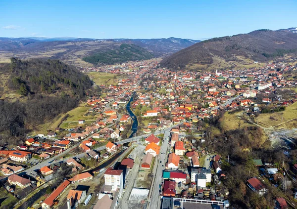 Antenn Syn Staden Naturen Bakgrund — Stockfoto