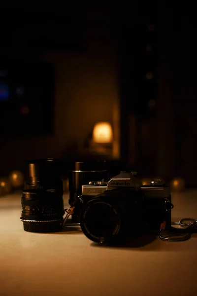 Vintage Camera Tafel — Stockfoto