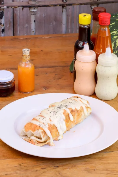 Una Foto Cocina Una Comida —  Fotos de Stock