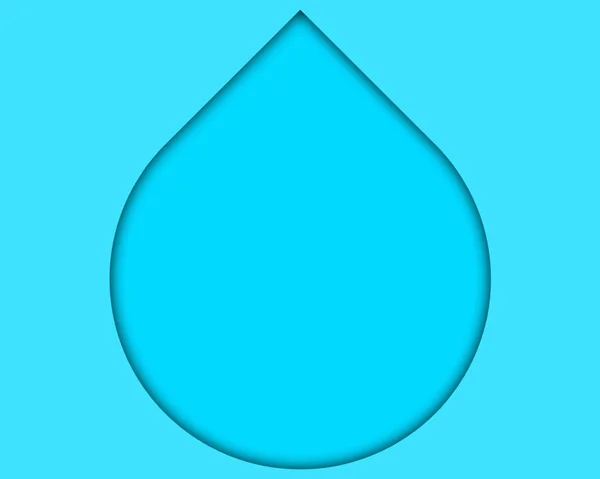 Icono Gota Agua Ilustración Vectorial — Foto de Stock