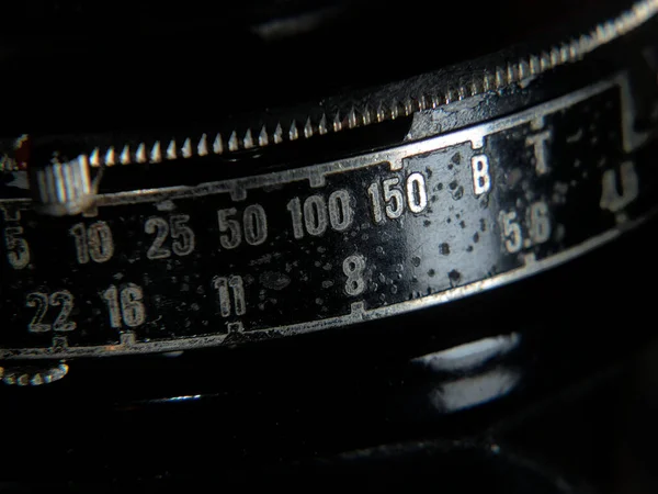 Velha Máquina Escrever Vintage Fundo Preto — Fotografia de Stock