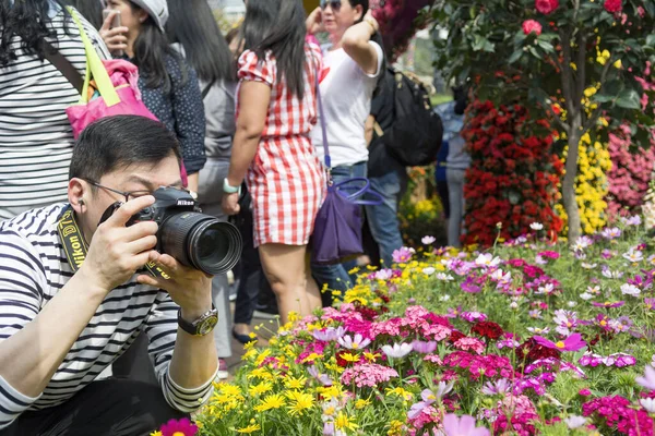 Hong Kong Kina Mars 2018 Folksamlingar Samlas Den Årliga Flower — Stockfoto