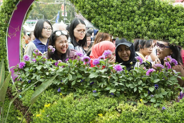 Hong Kong Kina Mars 2018 Folksamlingar Samlas Den Årliga Flower — Stockfoto