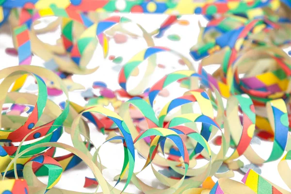 Fundo Colorido Flâmulas Coloridas Com Confete — Fotografia de Stock