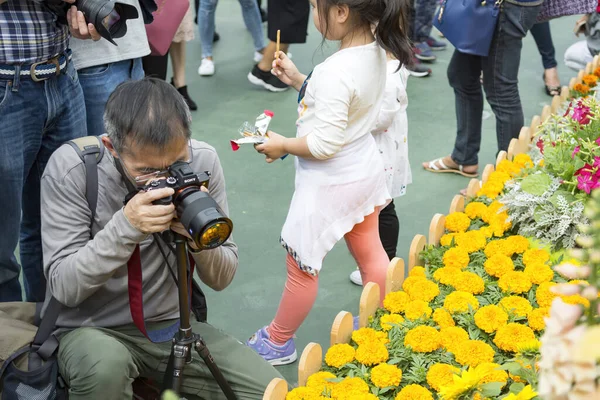 Hong Kong Kina Mars 2018 Folksamlingar Samlas Den Årliga Flower — Stockfoto