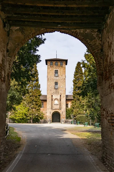Siena Talya Daki Eski Ahşap Kapı — Stok fotoğraf