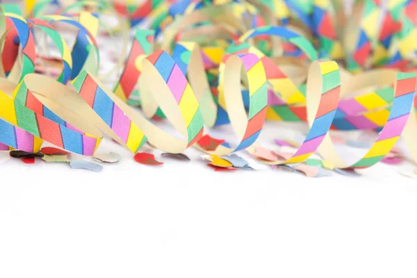 Colorful Confetti White Background — Stock Photo, Image