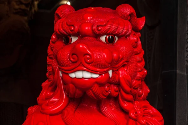 Dragon Statue Chinese Temple — Stock Photo, Image