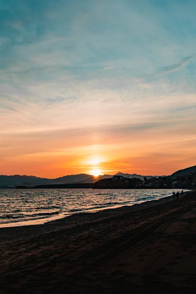 Hermoso Atardecer Sobre Mar —  Fotos de Stock