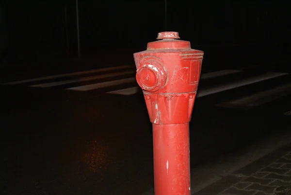 Hidrante Fogo Vermelho Rua — Fotografia de Stock