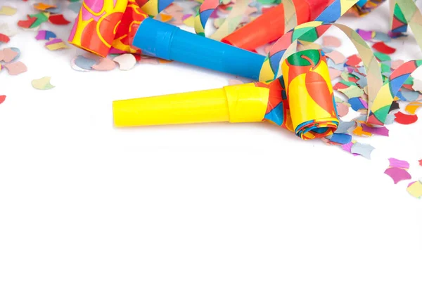Colorful Confetti Isolated White Background — Stock Photo, Image