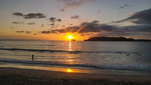 Hermoso Atardecer Sobre Mar — Foto de Stock