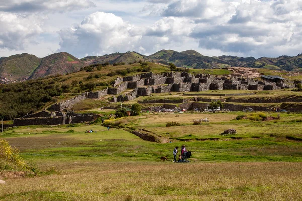 Machu Picchu Perú Agosto 2018 Pueblo Inca Valle Sagrado Los — Foto de Stock