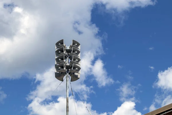 Lampadaire Sur Fond Bleu Ciel — Photo