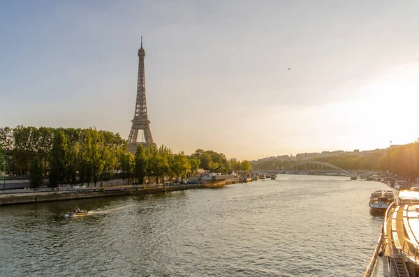 Paris Fransa Eylül 2018 Sabah Eyfel Kulesi — Stok fotoğraf