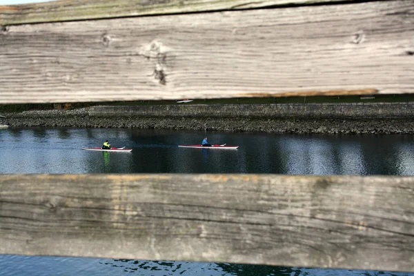 Een Close Shot Van Een Houten Hek — Stockfoto