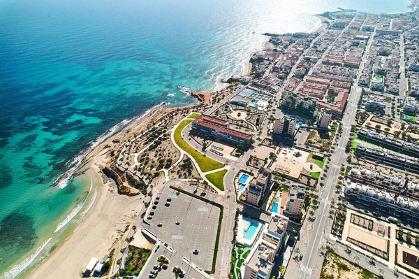 Vista Aérea Ciudad Barcelona España — Foto de Stock