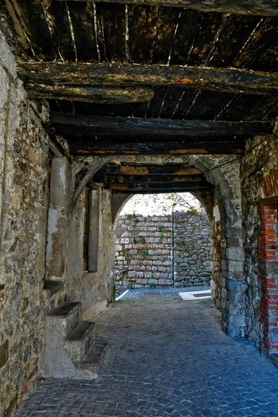 Stary Kamienny Mur Mieście Starożytnego Miasta Stolicy Najsłynniejszego Zabytku — Zdjęcie stockowe