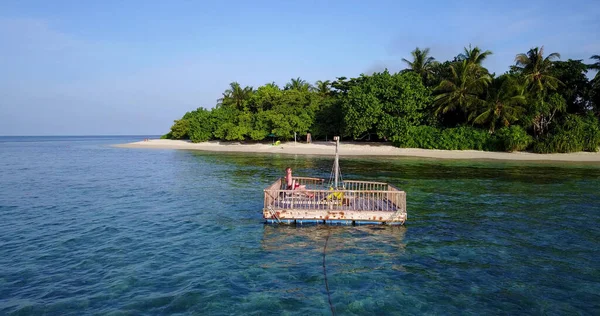 Plaja Tropicala Frumoasa Cer Albastru — Fotografie, imagine de stoc