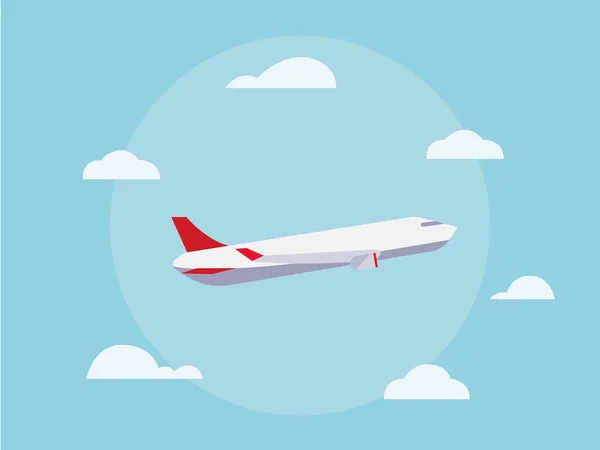 Icono Avión Estilo Plano Aislado Ilustración Vector Fondo Blanco — Foto de Stock